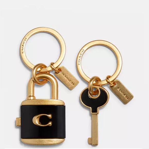 Coach Lock & Key Bag Charm Brand New with Tags - Picture 6 of 8
